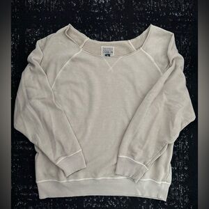 American Eagle Outfitters Women's Beige off the shoulder Sweater